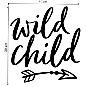 Sticker wild child noir