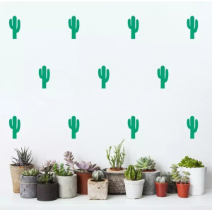 Stickers Muraux Cactus Verts