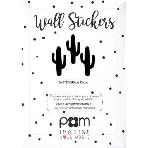 Box stickers cactus noir A