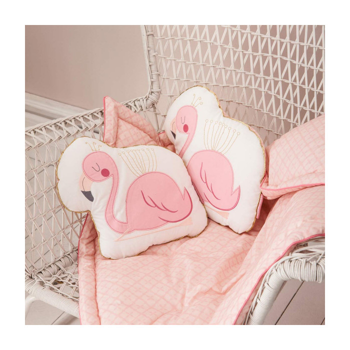 Coussin Flamant rose