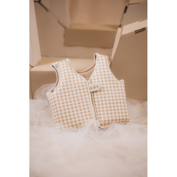 Gilet flottant - Puddlies Mrs Ertha - Carrés Vintage - 3-6 ans