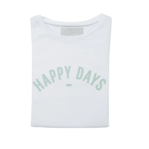 tshirt blanc 'happy day" 4 ans