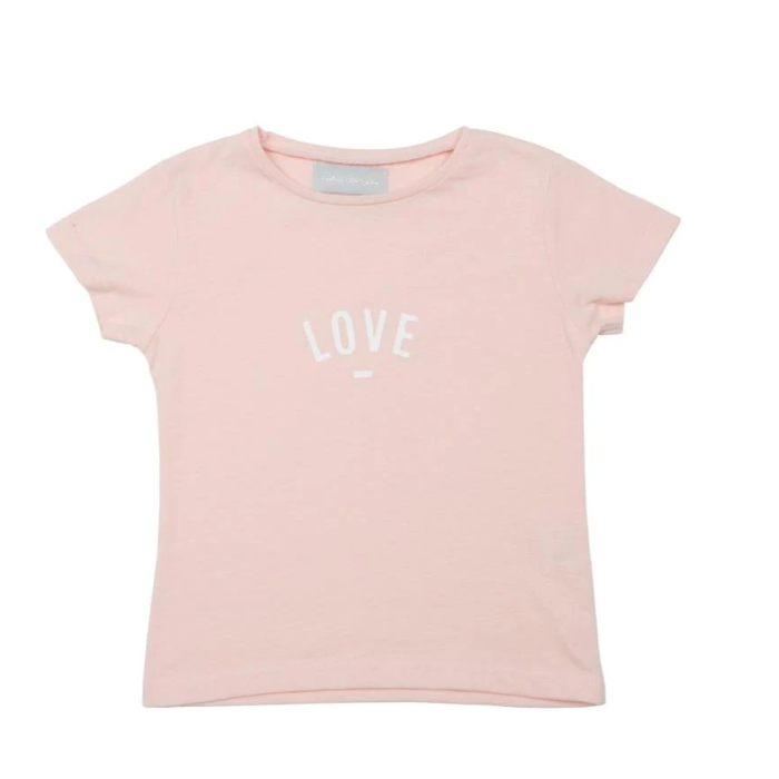 tshirt rose "Love" 6ans