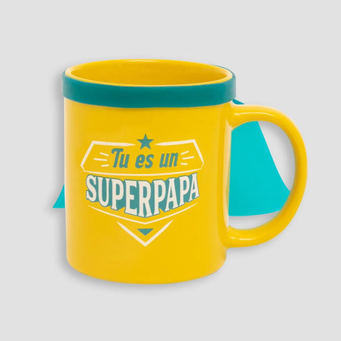 Mug avec cape - Tu es un super papa