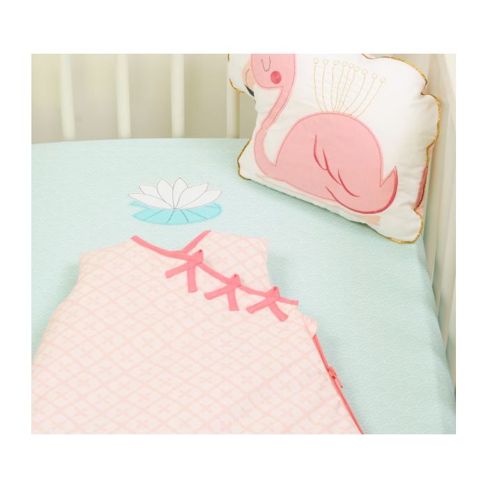 Drap-housse Flamant rose